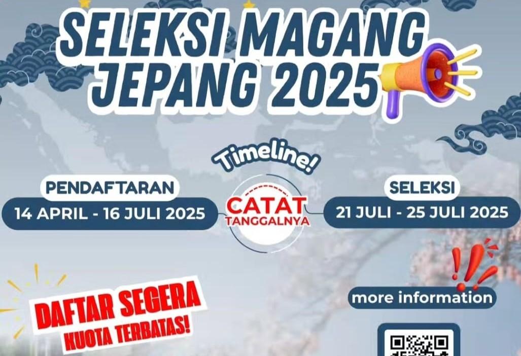 Pendaftaran Program Magang Kerja di Jepang Masih Dibuka Sampai 16 Juli 2025