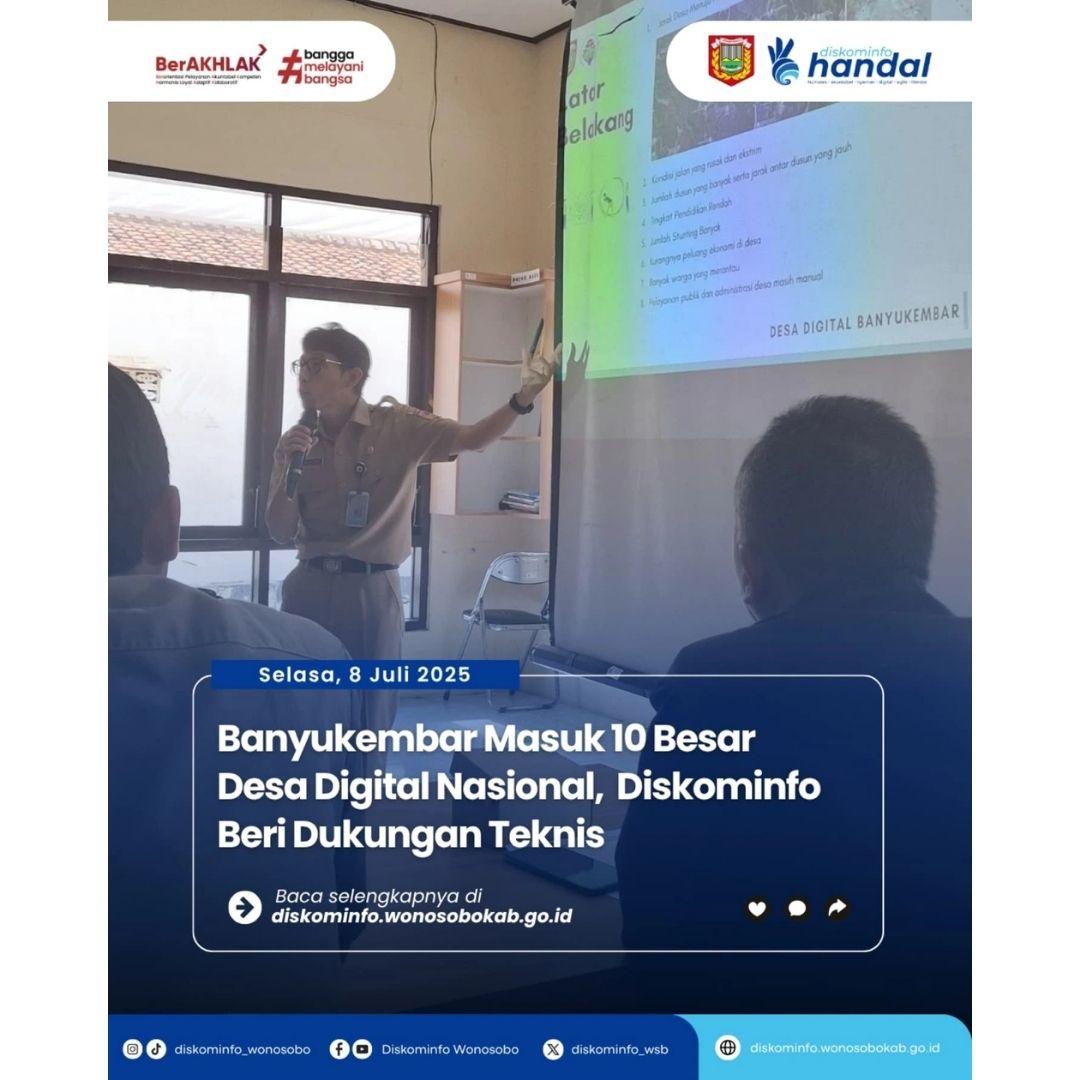  Desa Banyukembar Masuk 10 Besar Nasional Lomba Desa Digital 2025!