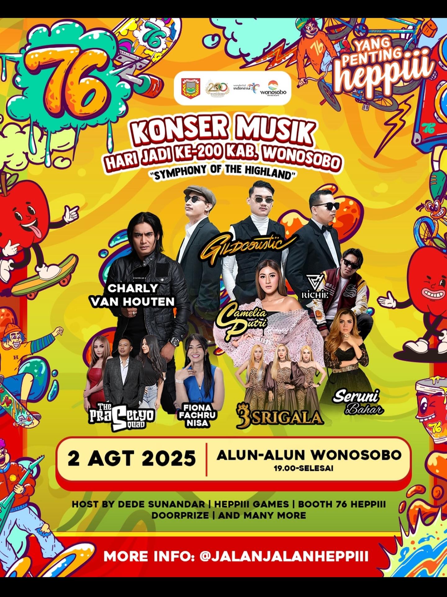 RAYAKAN DAN RAMAIKAN HARI JADI KE 200 KABUPATEN WONOSOBO SYMPHONY OF THE HIGHLAND