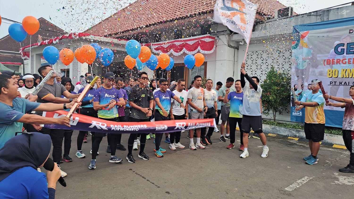 KAI Daop 5 Purwokerto Gelar Program Getuk Ketan 80K, Tantang Pegawai Turunkan Berat Badan