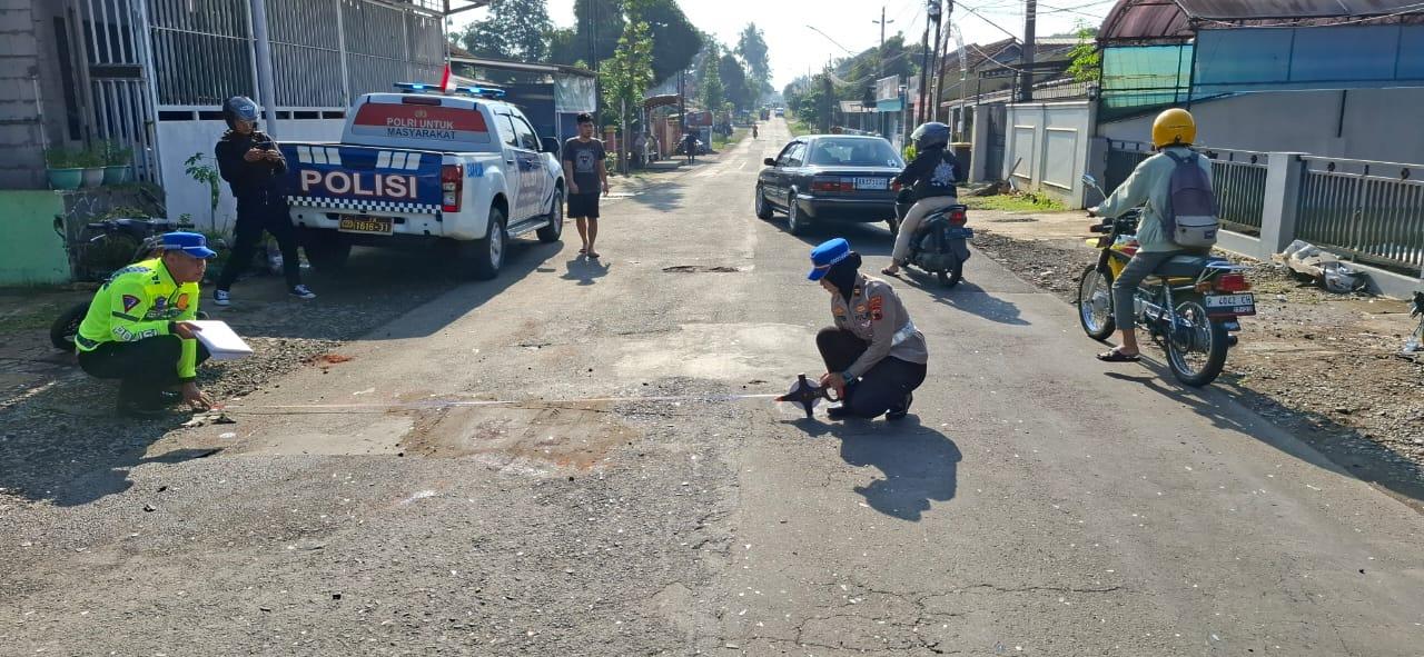 Dua Pemotor Tewas Tabrakan Adu Banteng di Jalan Raya Kutasari Baturraden Banyumas