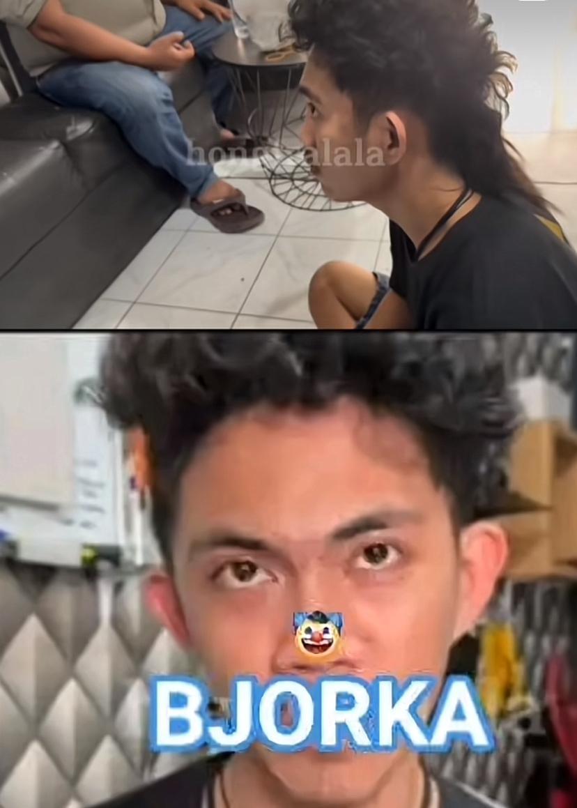 BJORKA : Tangkapan layar dari Tiktok Hongtralala, tampang Bjorka