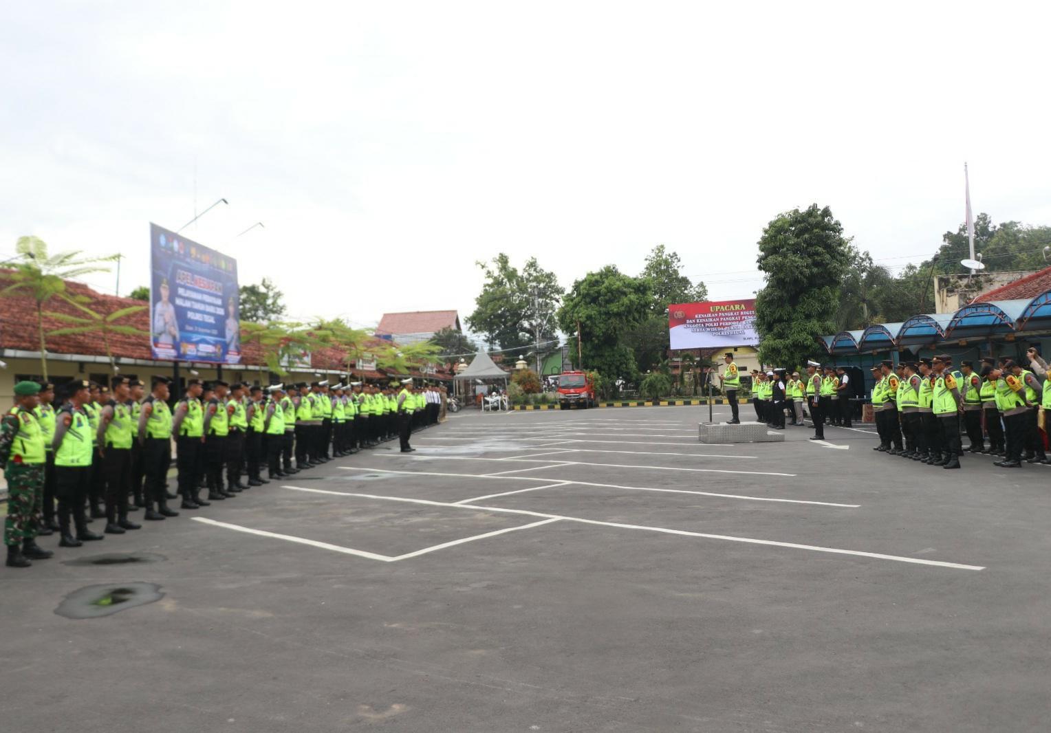 Apel Kesiapan Pelayanan Malam Tahun Baru 2026, Polres Tegal Lakukan Pemetaan Kerawanan