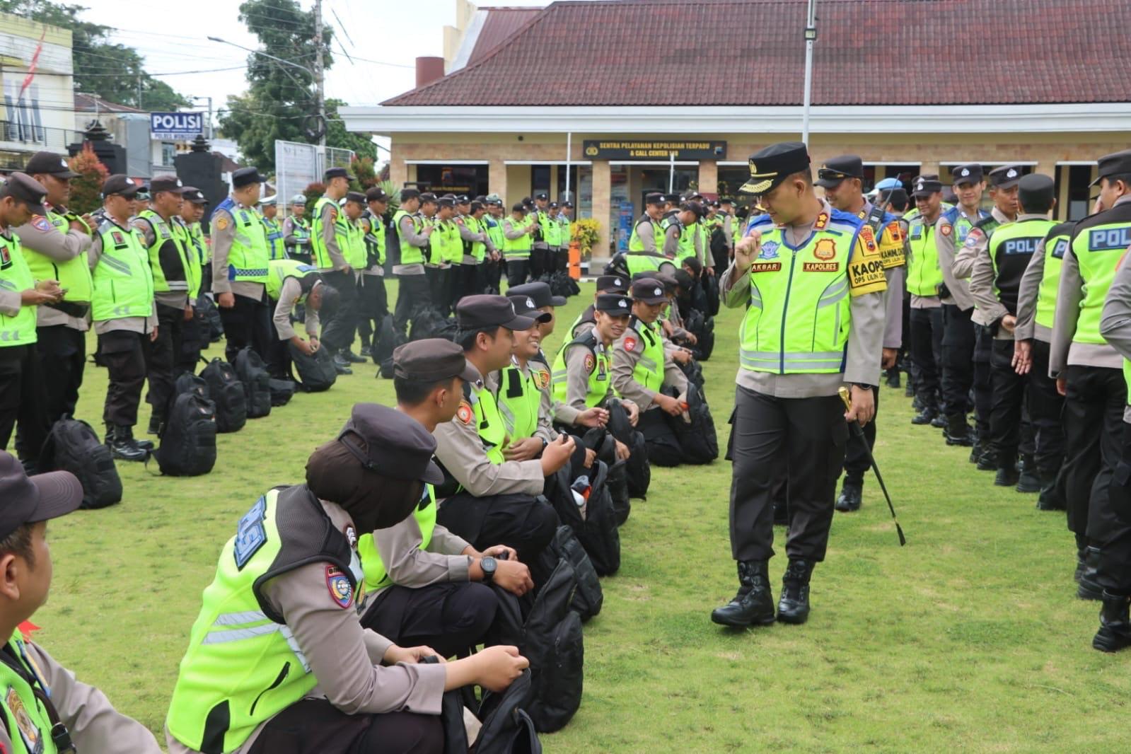 Pengamanan Malam Tahun Baru, Polres Wonosobo Fokus Pusat Kota dan Objek Wisata