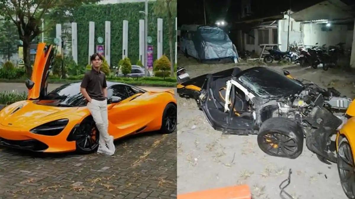 Fakta Baru McLaren Youtuber Andra ST yang Kecelakaan di Sukoharjo Ternyata Pakai Pelat Nomor Palsu - Tribunjateng.com