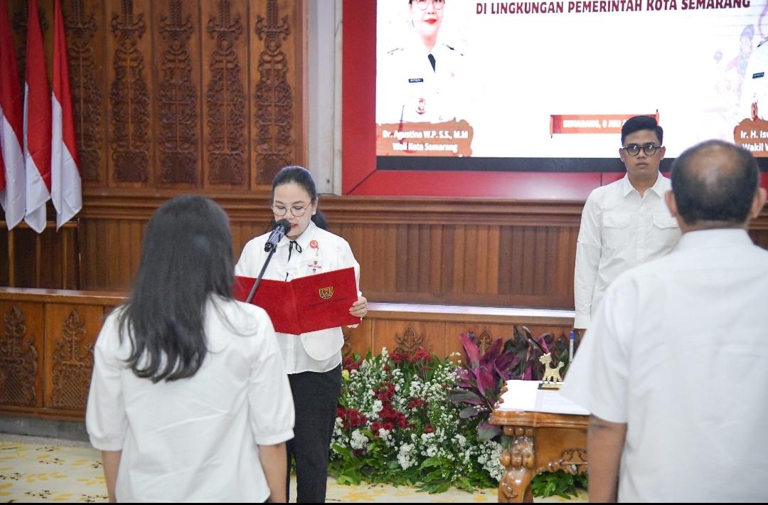 Percepat Pelayanan Publik, Wali Kota Agustina Rotasi 47 Pejabat Pemkot Semarang - Tribunjateng.com