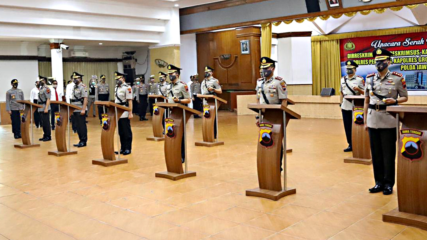 Daftar Lengkap 5 Kapolres Baru di Jawa Tengah Sudah Resmi Sertijab di Polda Jateng