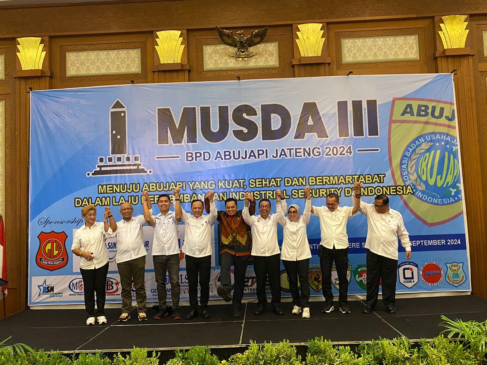 Mahon Afifudin Nahkodai Abujapi Jateng 2024-2029, Bertekad Sejahterakan Satpam