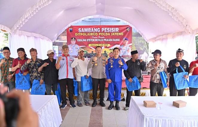 Sambang Pesisir di Jepara, Cara Dirpolairud Polda Jateng Ciptakan Cooling System Jelang Pilkada 2024
