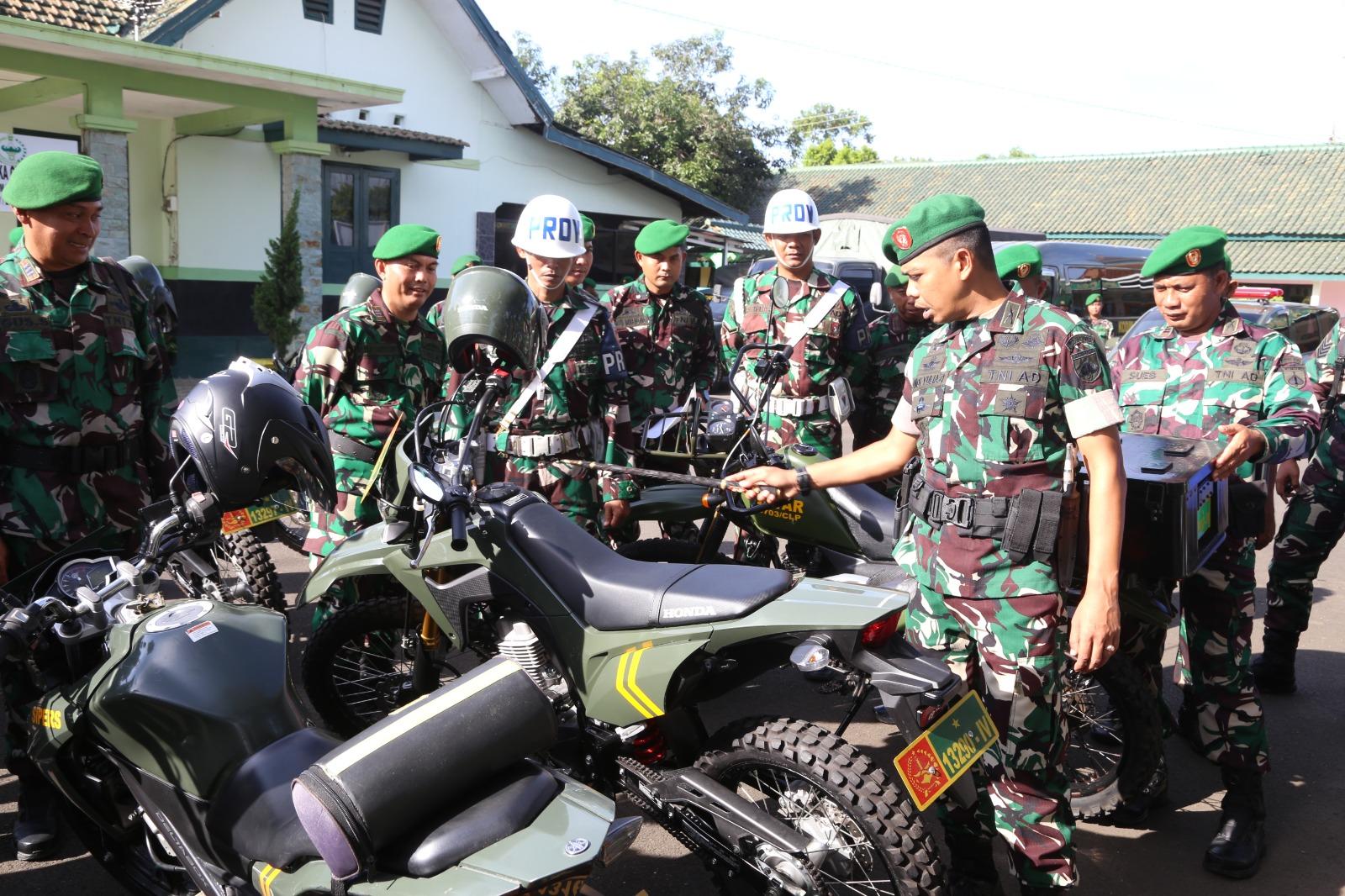 Dandim Cilacap Cek Motor Dinas Milik Anggotanya, Ini Perintahnya