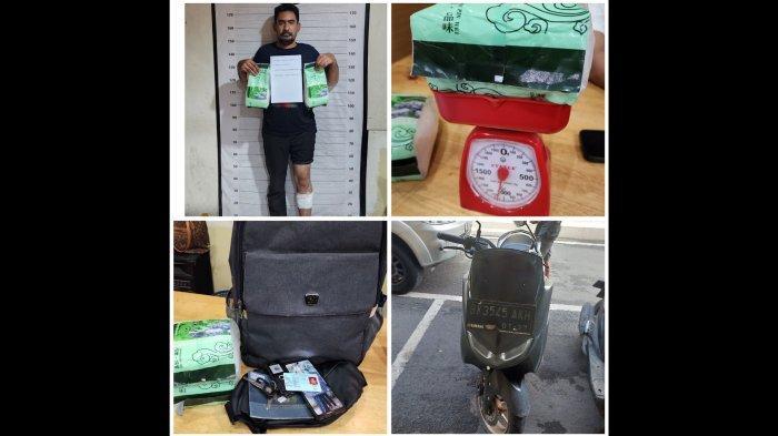 Melawan Saat Digeledah, Kurir Narkoba Dapat Balasan Setimpal, Kaki Ditembak Supaya Sulit Kabur
