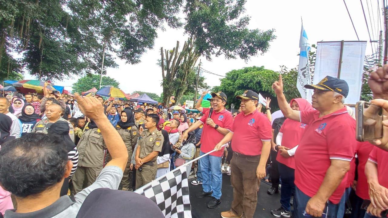 Ribuan Orang Meriahkan Jalan Sehat HUT ke-49 Perumda Air Minum Tirta Aji Wonosobo