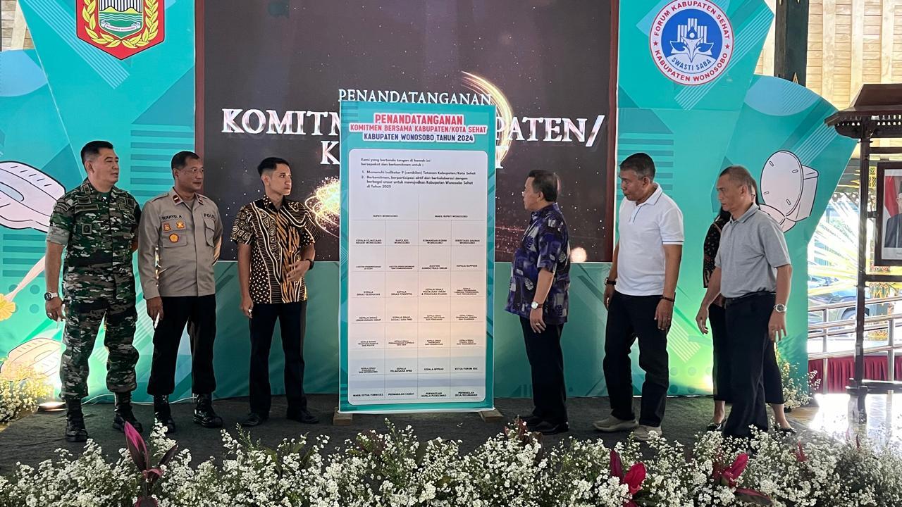 Menuju Kabupaten atau Kota Sehat, Dinkes Wonosobo Gelar Penandatanganan Komitmen Bersama