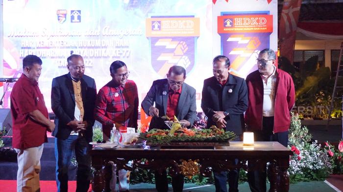 Hari Dharma Karya Dhika (HDKD) ke 77, Kemenkumham Jateng adakan acara Malam Syukuran dan Anugerah