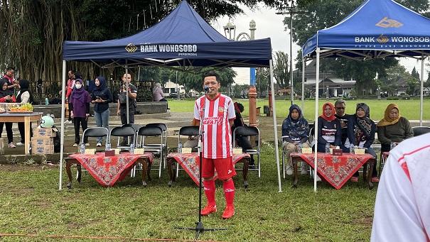 Cooling System Pasca Pemilu 2024, Bupati Wonosobo Adakan Fun Games Mini Soccer di Alun-alun