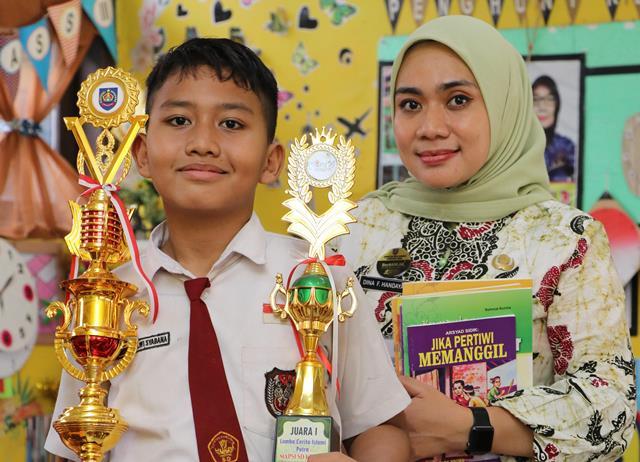 SDN Kalisapu 02 Kabupaten Tegal Perkenalkan Program Sabuk Besi