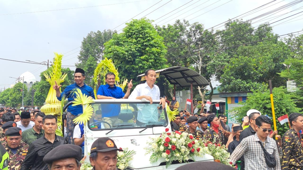 Pilgub Jateng 2024, Jokowi Turun Gunung Ikut Kampanye Bersama Ahmad Luthfi - Taj Yasin di Purwokerto