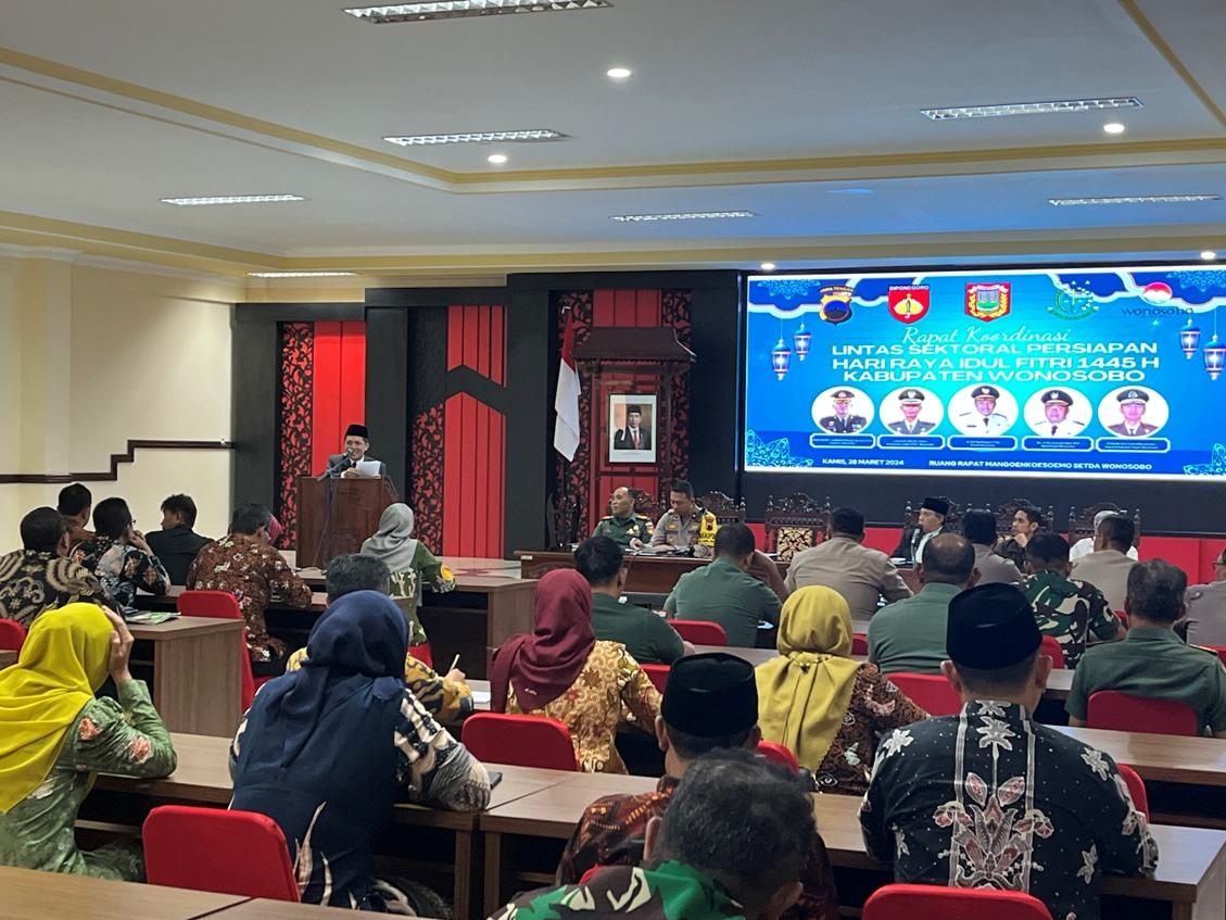 Pemkab Wonosobo Gelar Rapat Koordinasi Lintas Sektoral Persiapan Hari Raya Idulfitri