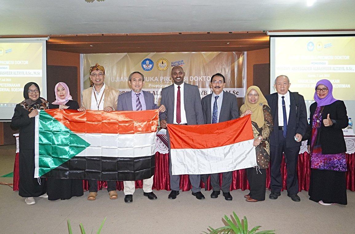 Unsoed Luluskan Doktor Ilmu Peternakan Berkewarganegaraan Sudan