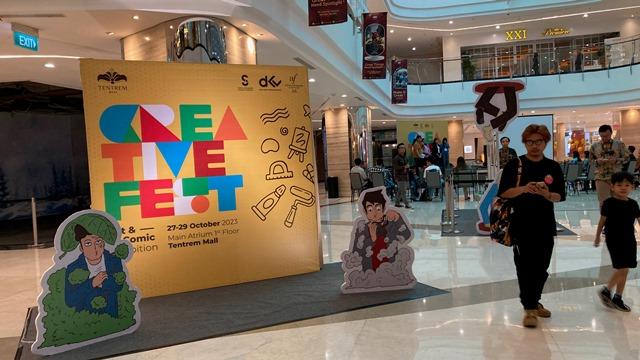 Creative Fest Art and Comic Exhibition, Kolaborasi DKV SCU, Alliance Francaise dan Tentrem Mall