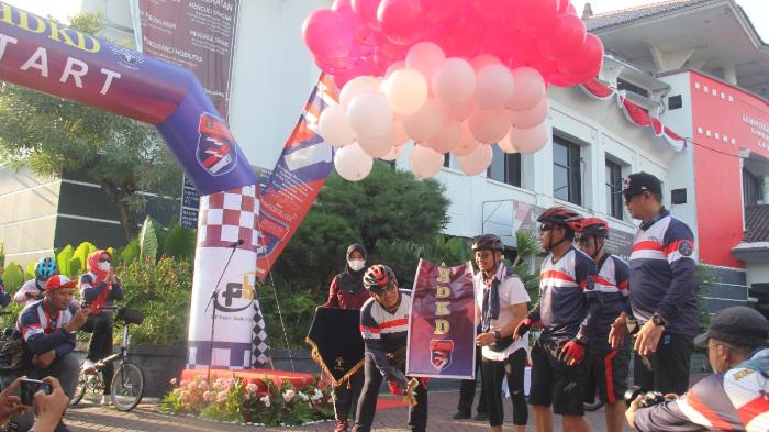 Sambut Hari Dharma Karya Dhika ke-77, Kanwil Kemenkumham Jateng Gelar Fun Bike