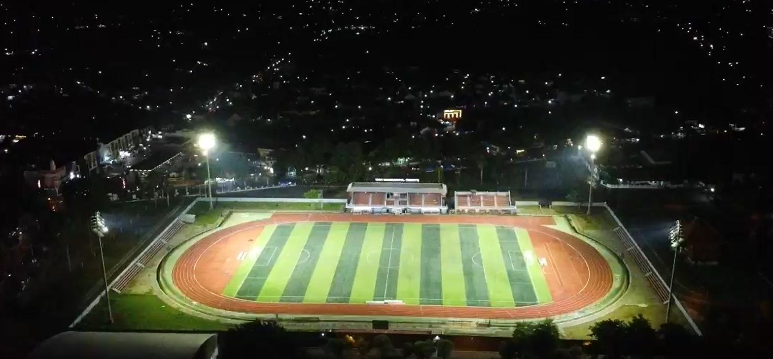 Lampu Stadion Sudah Lengkap Terpasang, Persipa Pati Bisa Main Kandang Malam Hari