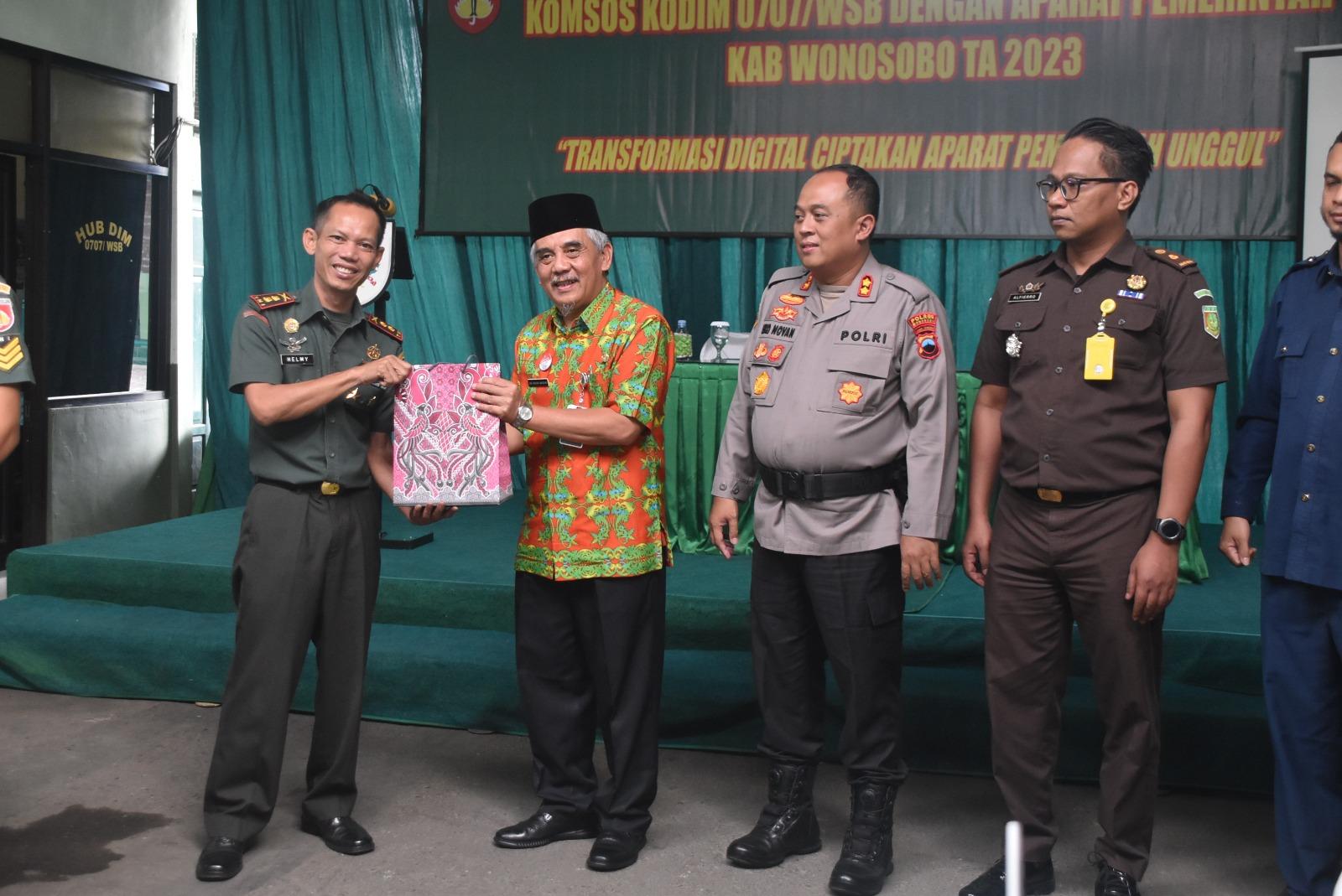 Sinergitas TNI, Polri dan Pemda Wonosobo Terwujud Melalui Komunikasi Sosial 