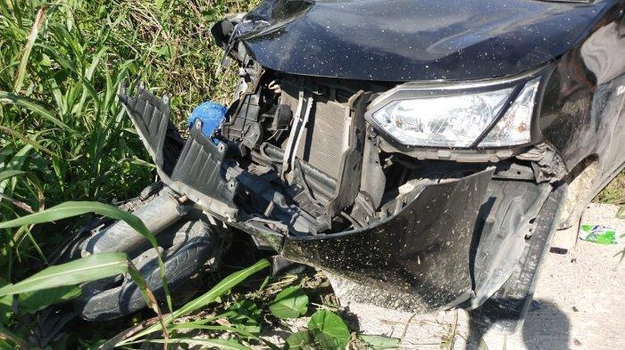 Kecelakaan Maut Tewaskan 1 Orang di Areal Sawah, Mobil dan Motor Ringsek Parah, Akses Jalan Lumpuh