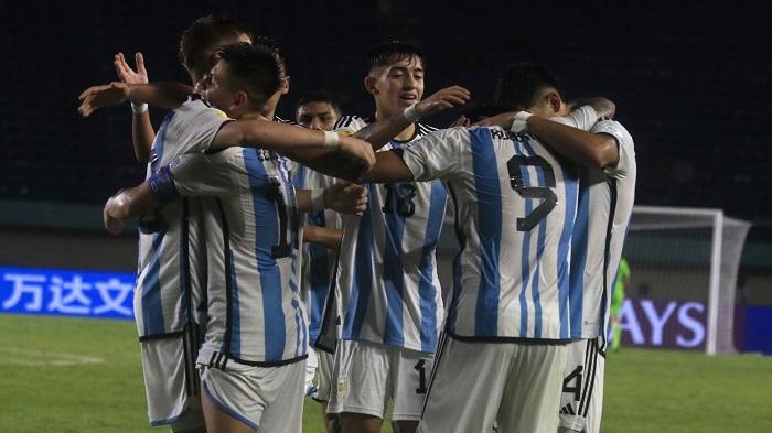 Hasil Babak I Skor 1-1 Argentina Vs Jerman Piala Dunia U17 2023, Gol Paris Brunner Dibalas Ruberto