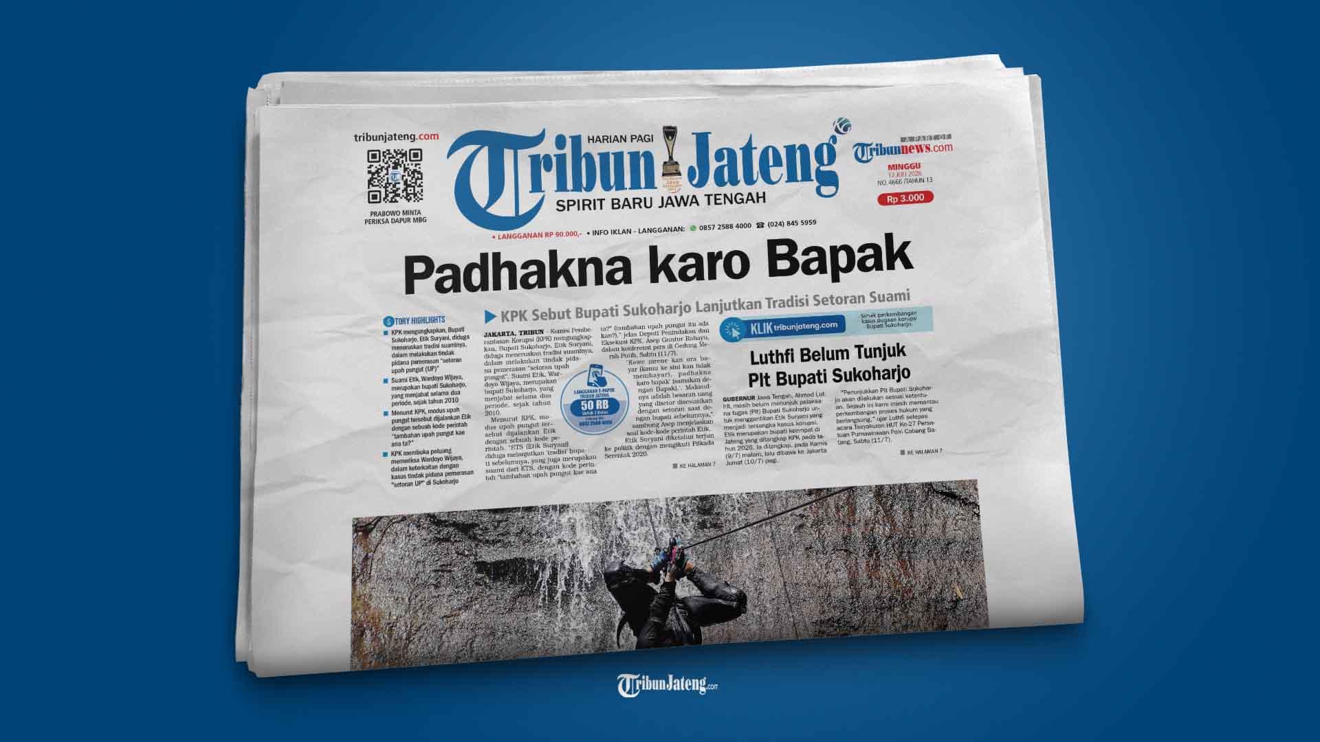 'Padhakna karo Bapak' Jadi Kode Bupati Sukoharjo Tarik Setoran - Tribunjateng.com