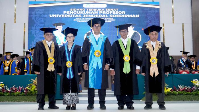 Unsoed Purwokerto Kukuhkan 3 Profesor
