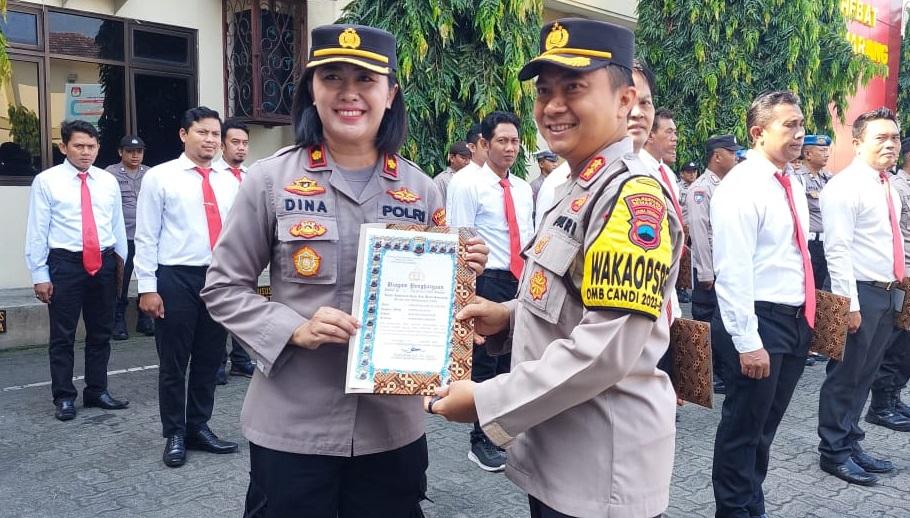 Polrestabes Semarang Beri Penghargaan ke Anggota Gercep Tanggapi Laporan Warga