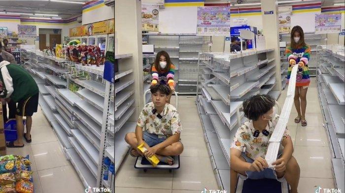 Viral Seorang Pemuda Borong Habis Belanjaan di Indomaret, Ungkap Total Uang yang Dibayarkan