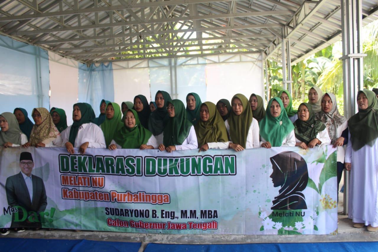 Relawan Melati NU Purbalingga Deklarasikan Dukung Mas Dar Jadi Gubernur Jateng 2024