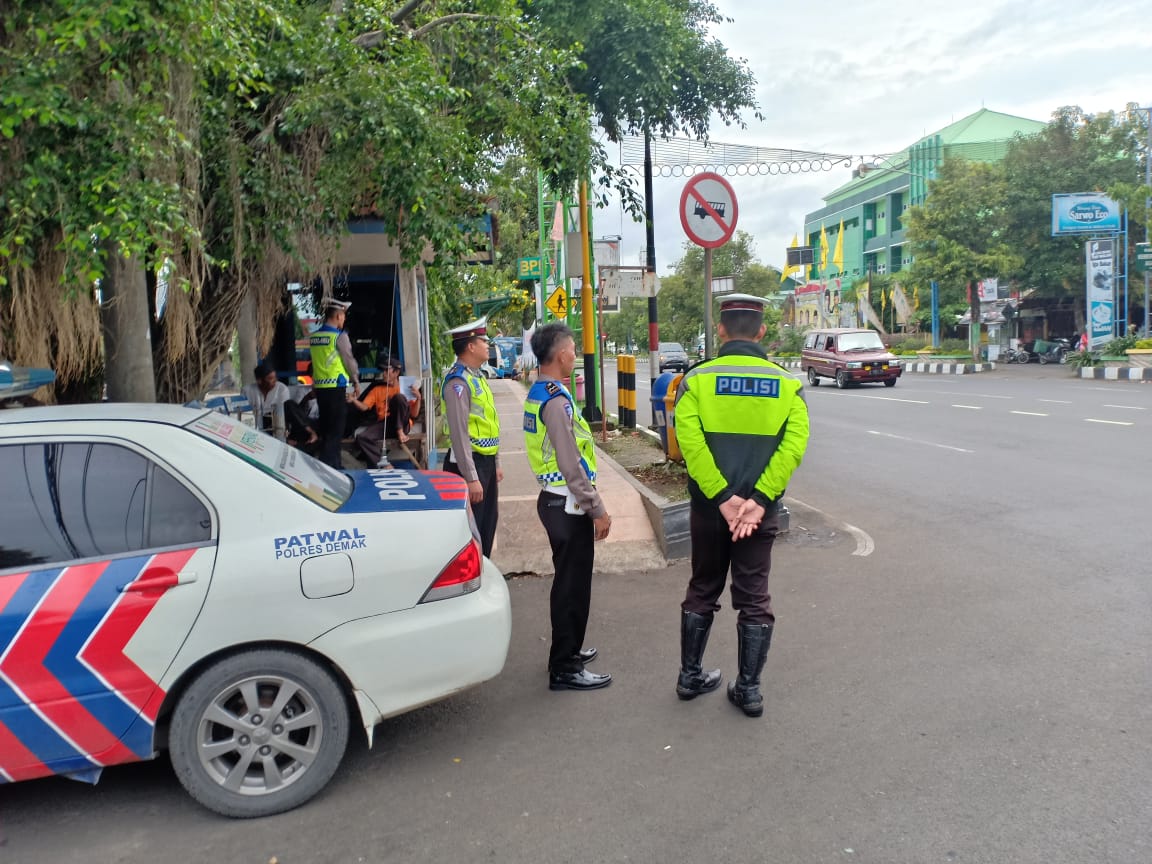 Cara Polres Demak Bikin Pengendara Tertib Berlalu Lintas