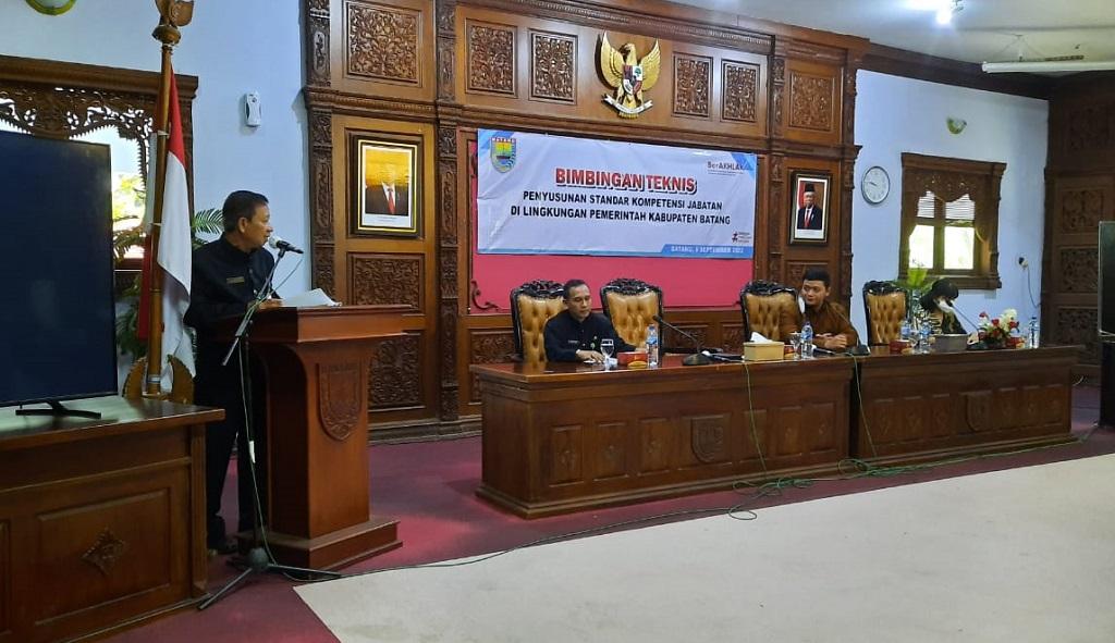 Tingkatkan SDM, Pemkab Batang Berikan Bimtek Penyusunan Standar Kompetensi Jabatan Bagi ASN