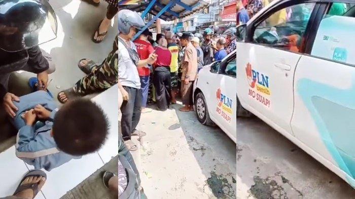 Kronologi Bocah 5 Tahun Mengemudikan Mobil PLN Sampai Tabrak Sepeda Motor dan Tiang Listrik