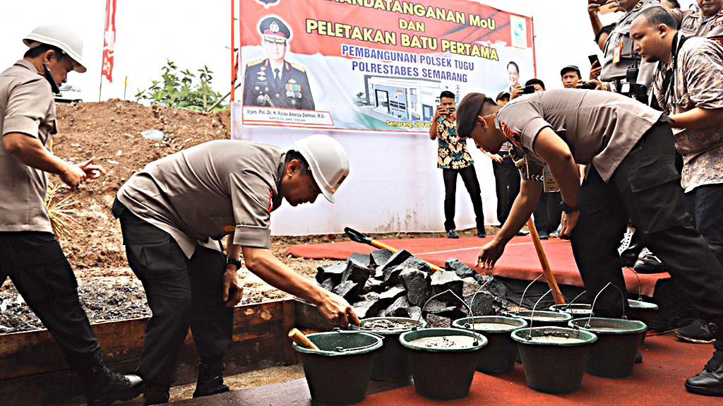 Bangunan Kantor Polsek Tugu Semarang Rampung Tahun Depan, Irjen Pol Rycko: Kita Dirikan 3 Lantai