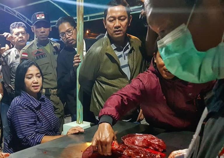 Sidak Pos Daging, Wali Kota Semarang Hendi Temukan Cacing di Jeroan Sapi