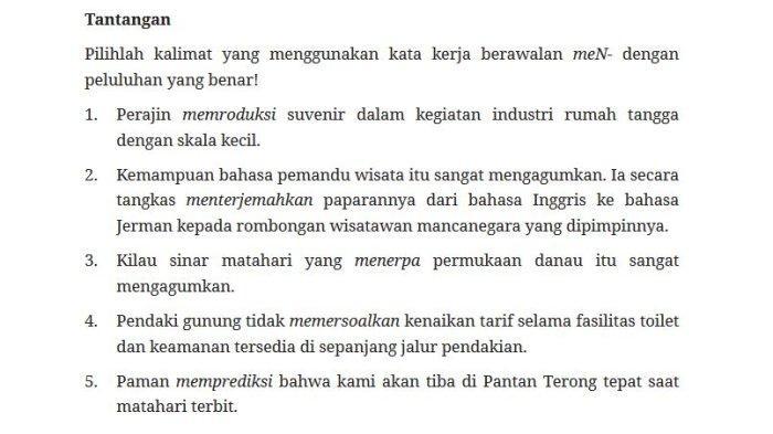 Kupas Teori Tantangan: Kunci Jawaban Bahasa Indonesia Kelas 7 Halaman 23 Kurikulum Merdeka
