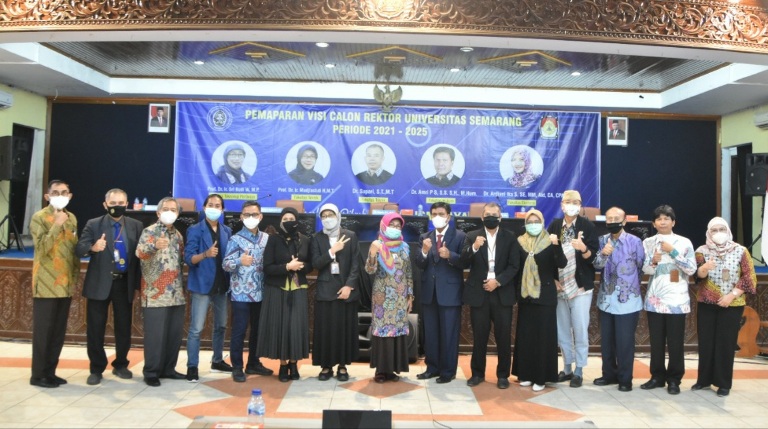 Lima Calon Rektor USM Periode 2021-2025 Sampaikan Visi Misi di Depan Panelis