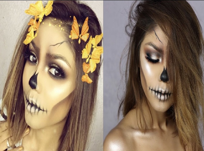 3 Inspirasi dan Tutorial Make Up Halloween Simpel, Hanya Pakai Kosmetik, Seram tapi Masih Cantik