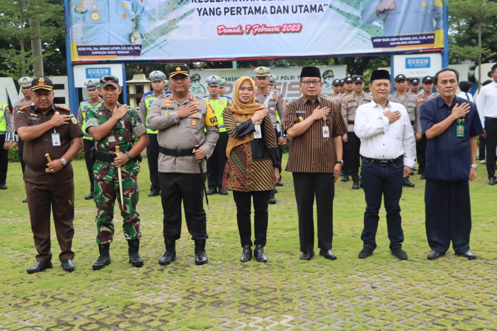 Polres Demak Gelar Operasi Keselamatan Lalulintas Candi 2023