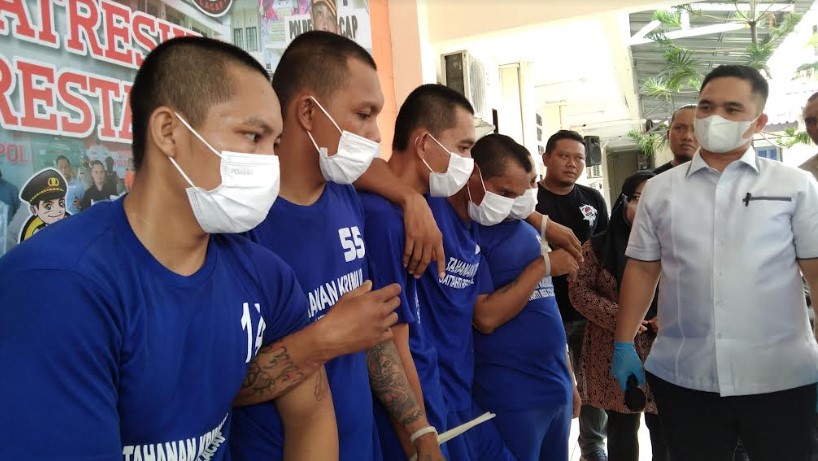 Tampang Komplotan Pencuri Modus Pecah Kaca Mobil Di Kroya Dan Maos Cilacap Setelah Diringkus Polisi