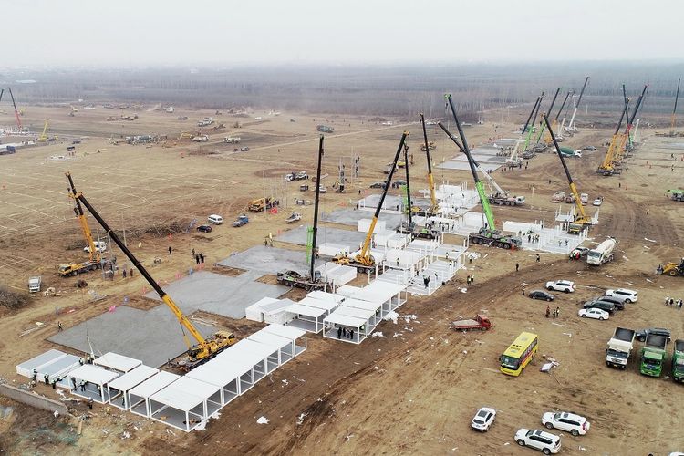 Setelah Muncul Lonjakan Kasus Covid-19, China Bangun Rumah Sakit 1.500 Kamar dalam 5 Hari