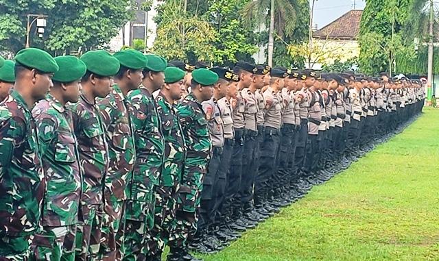 Amankan Pilkada di Kudus, Ratusan Aparat Gabungan TNI Polri Diterjunkan