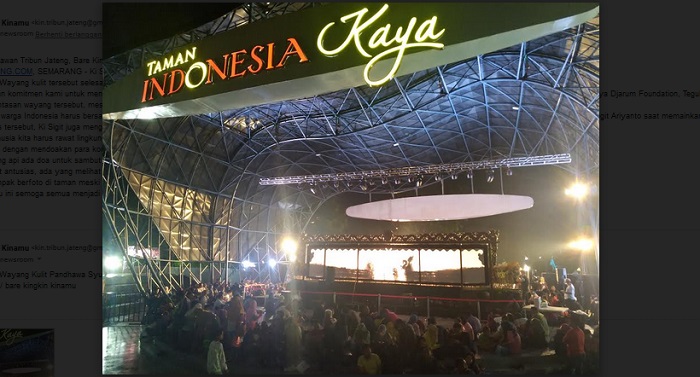 Lakon Pandhawa Syukur Gebrak Taman Indonesia Kaya Semarang Jelang Pergantian Tahun