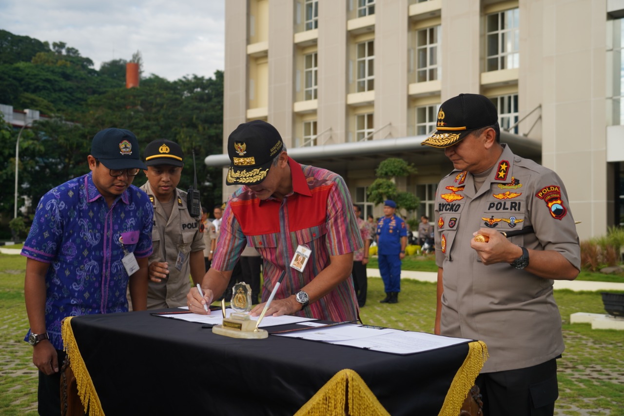 Jelang Pilkada Serentak, Polda Jateng dapat Hibah Rp 2,4 Miliar, Ini Pesan Gubernur Ganjar