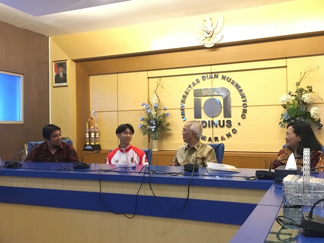 Mahasiswa Udinus Ini Raih Perak di Ajang Sea Games 2019, Rektor Bangga dan Janji Dukung Terus