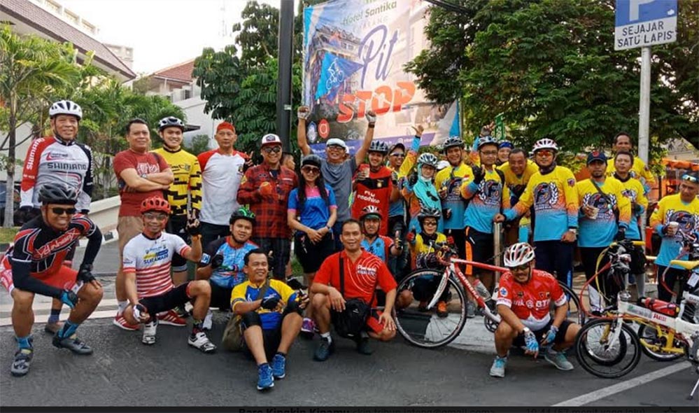 Pit Stop CFD Semarang, Banyak Komunitas Sepeda Mampir Nyambung Seduluran